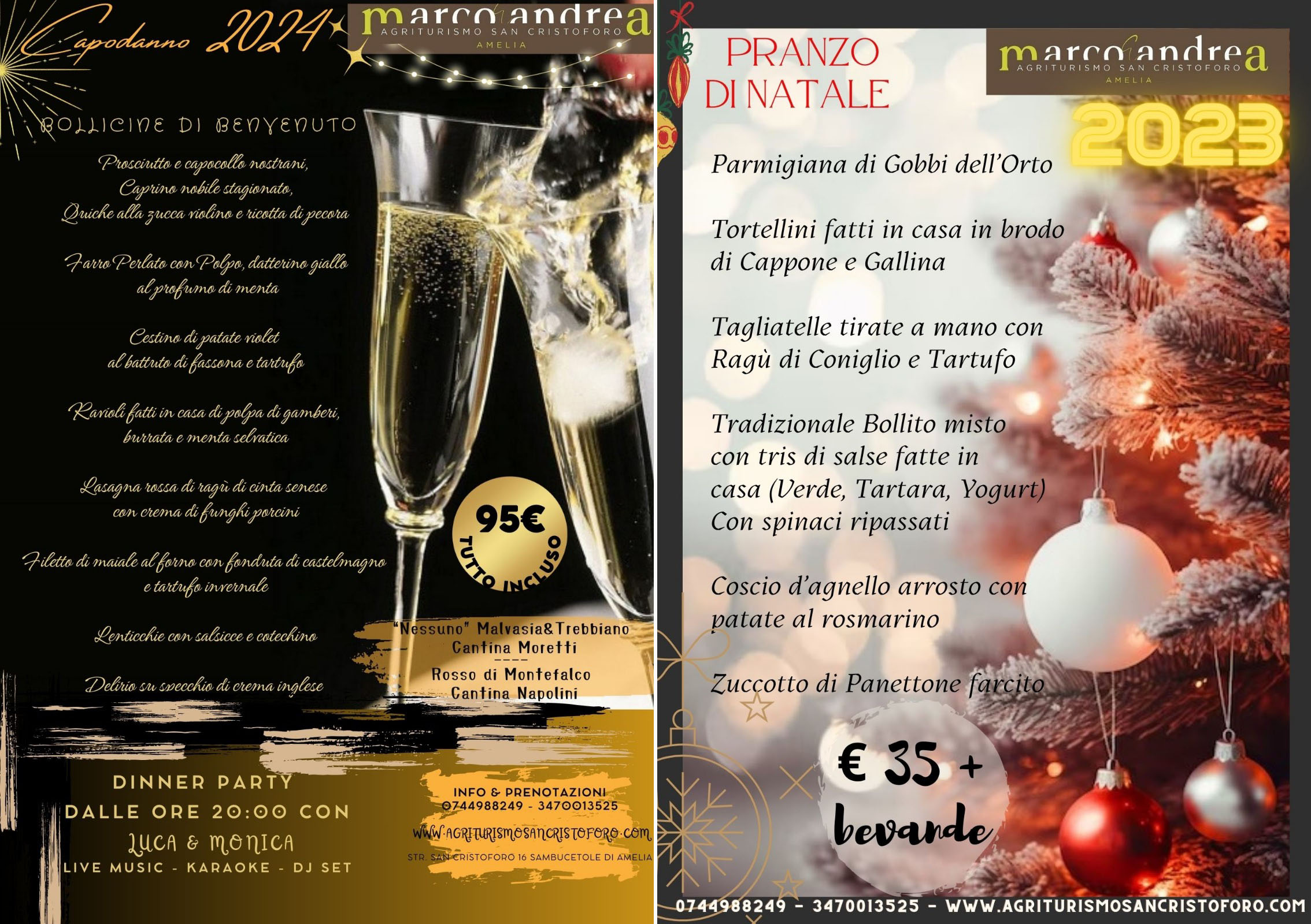 Menu Natale e Capodanno