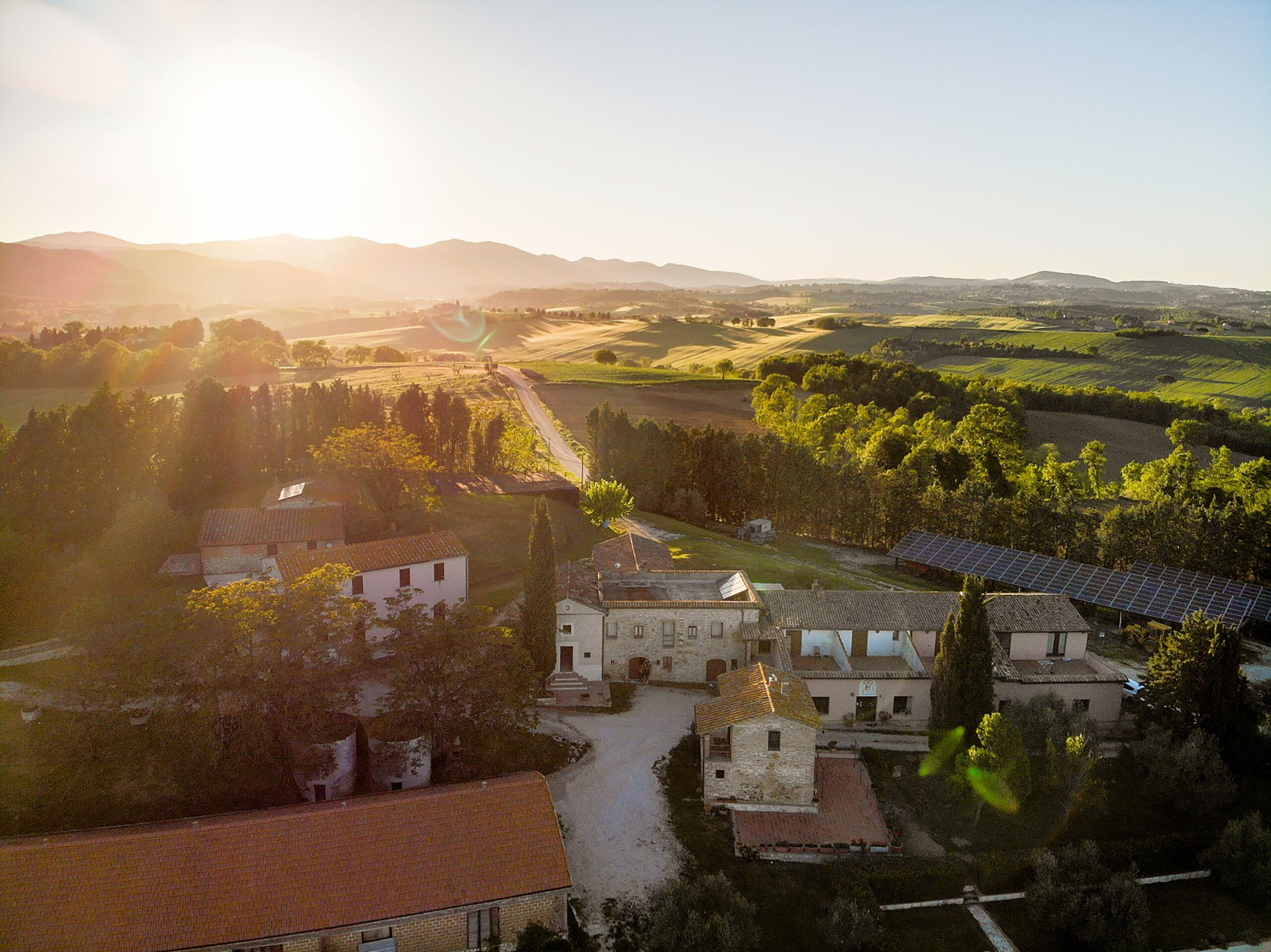 Agriturismo San Cristoforo Umbria Agriturismo San Cristoforo Panorama aereo